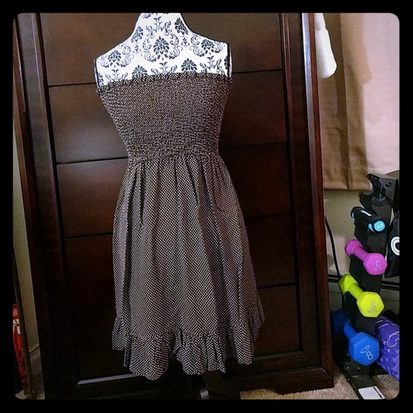 Strapless polkadot dress - Picture 1 of 6